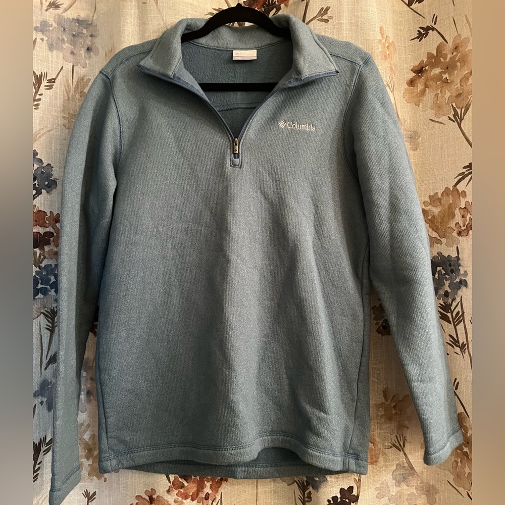 Columbia Men's Blue Zip-Up Sweater